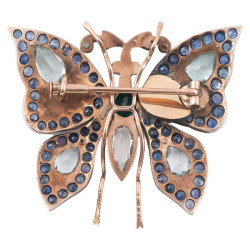 19th Century Gem-Set Butterfly Brooch
