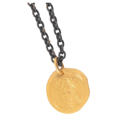 Byzanthine Gold Coin Pendant Circa 527-552 D.C. #bernardoantichita