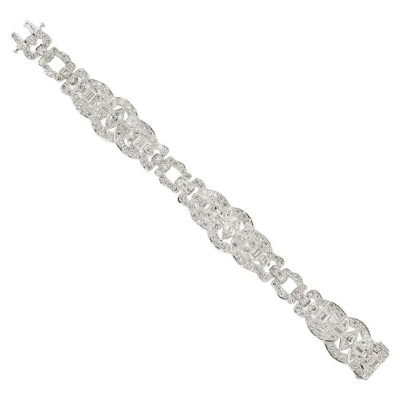 Art Deco Platinum and Diamond Bracelet #bernardoantichita