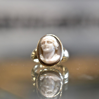 Renaissance Cameo Ring of a Man in Profile #bernardoantichita